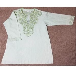 PAYAL JAIN Anthropologie embroidered Kurta Tunic
